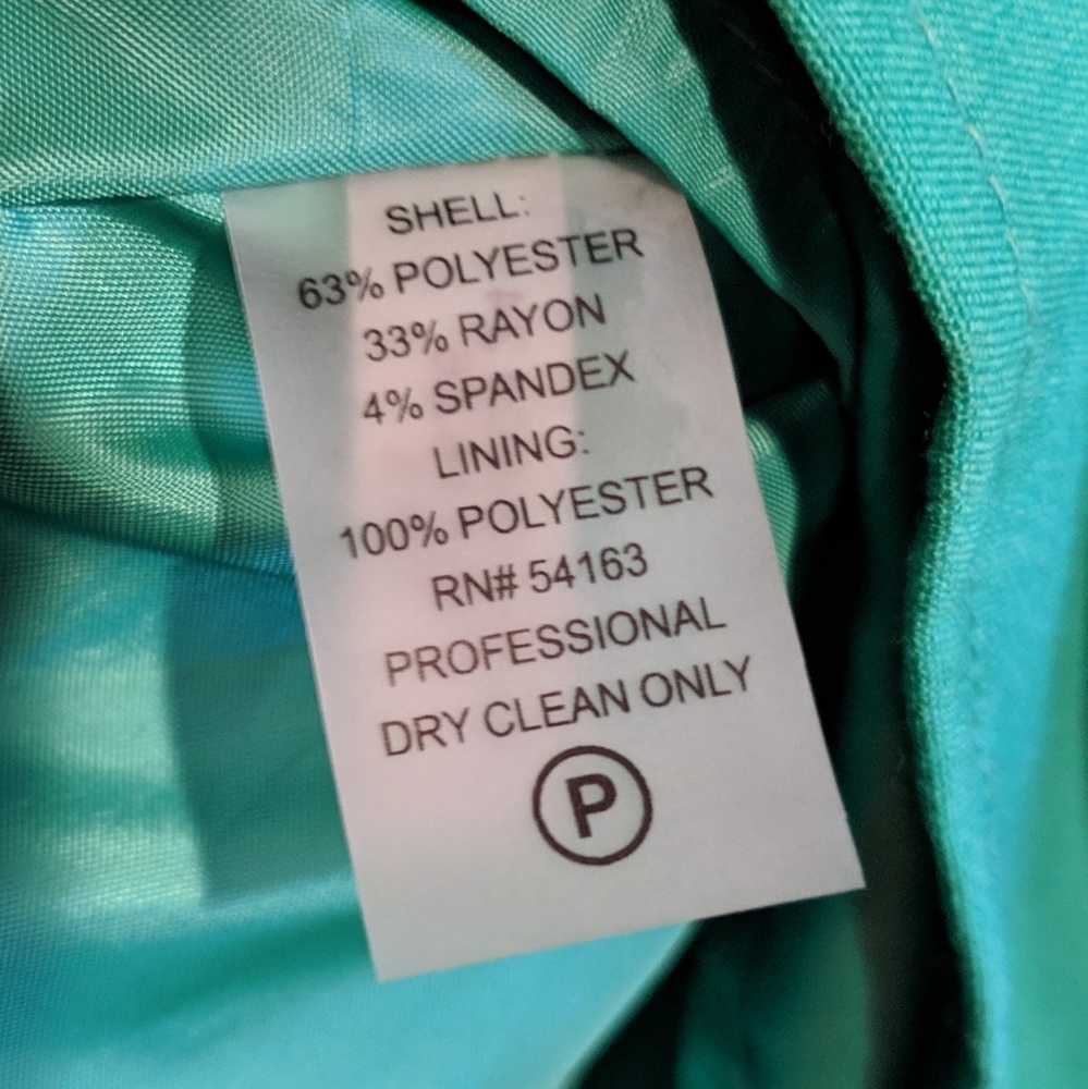 LIKE NEW Calvin Klein A-line emerald green dress - Picture 8 of 8